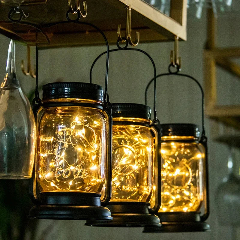 Afralia™ Solar Mason Jar Landscape Light