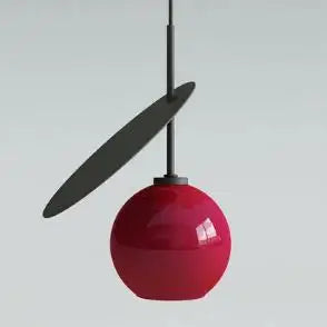 Afralia™ Cherry Glass Pendant Lights: Nordic Red/White Lamp for Home Decor & Lighting