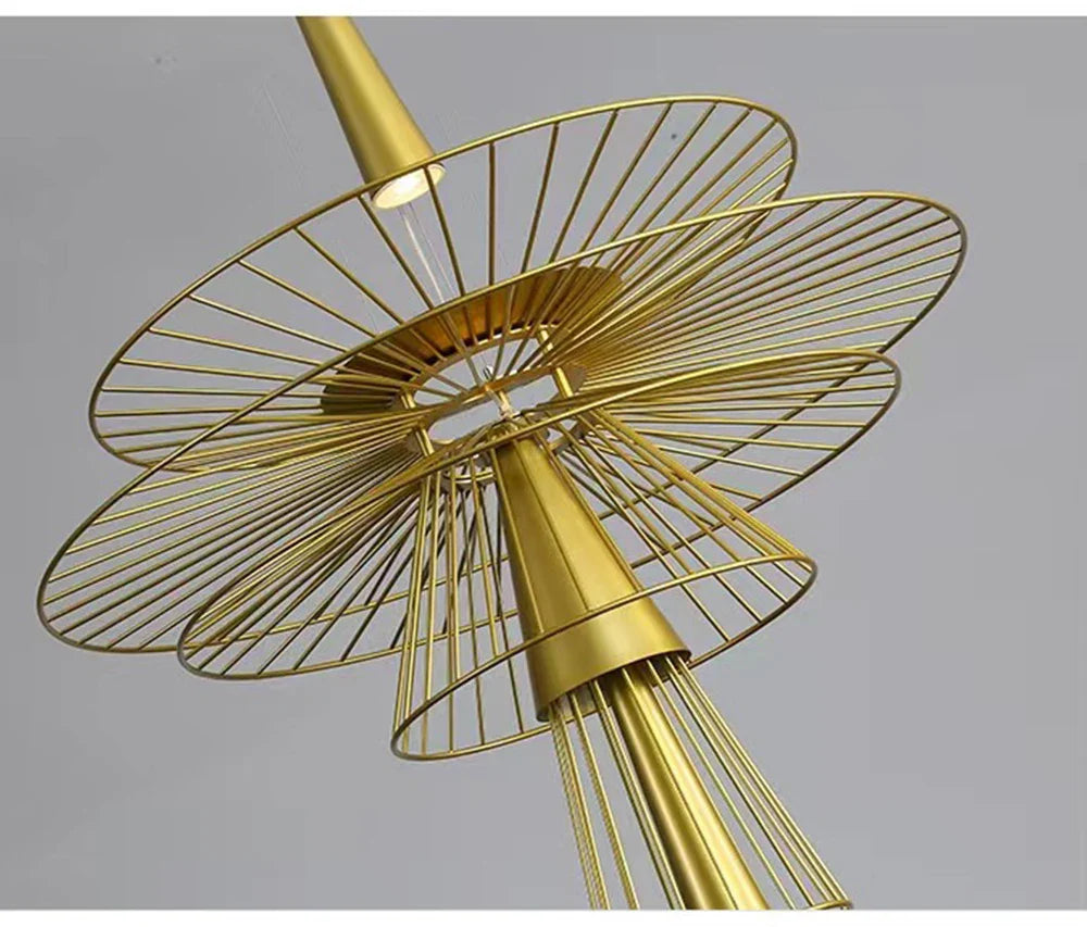 Afralia™ Metal Cord Pendant Chandelier for Loft Luxury Living.