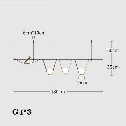 Afralia™ Minimalist Gold Pendant LED Light for Living, Dining, Bedroom, Foyer
