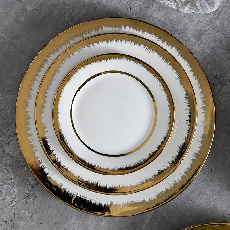 Afralia™ Nordic Ceramic Dinner Plate Set