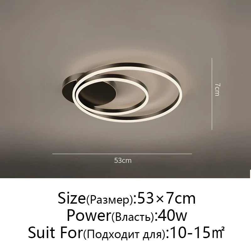 Afralia™ Modern LED Ceiling Chandelier for Living Room Bedroom Kitchen Lighting