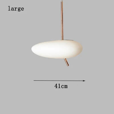 Afralia™ Modern Dimmable Glass Chandelier LED Pendant Lamp for Bedroom Living Room