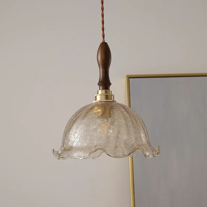 Afralia™ LED Glass Pendant Light Chandelier for Modern Living Dining Room