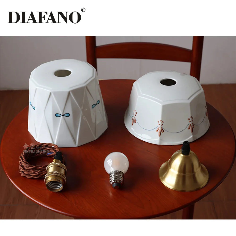 Afralia™ Ceramic Pendant Lights: Modern Nordic Dinning Room Hanging Lamp for Home Decor