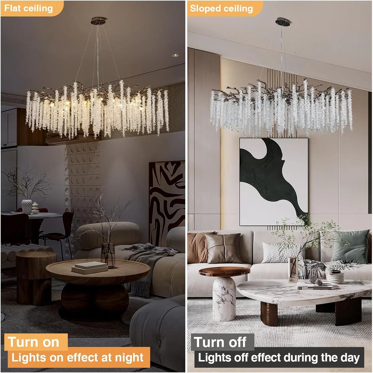 Afralia™ Round Black Crystal Chandelier for Dining Living Bedroom K9 Luxury Lighting