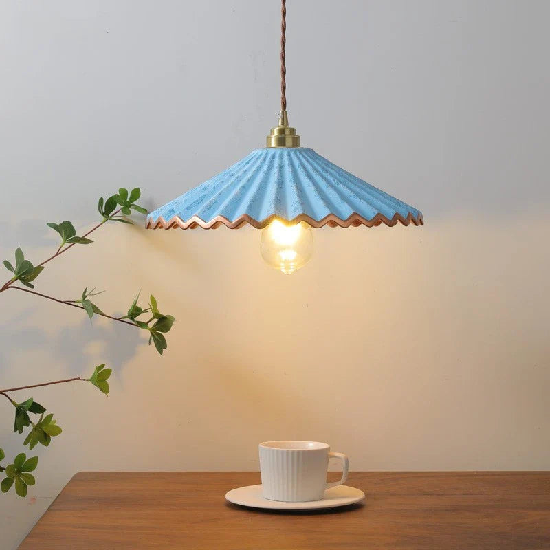 Afralia™ Ceramic LED Pendant Lights: Japanese Style, Copper Socket, Industrial Vintage Hanging Lamp
