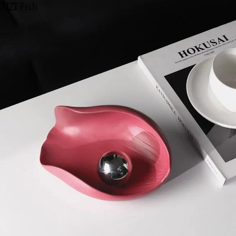 Afralia™ Leaves Tray Jewelry Stand - Multicolour Earrings & Necklace Display Plate