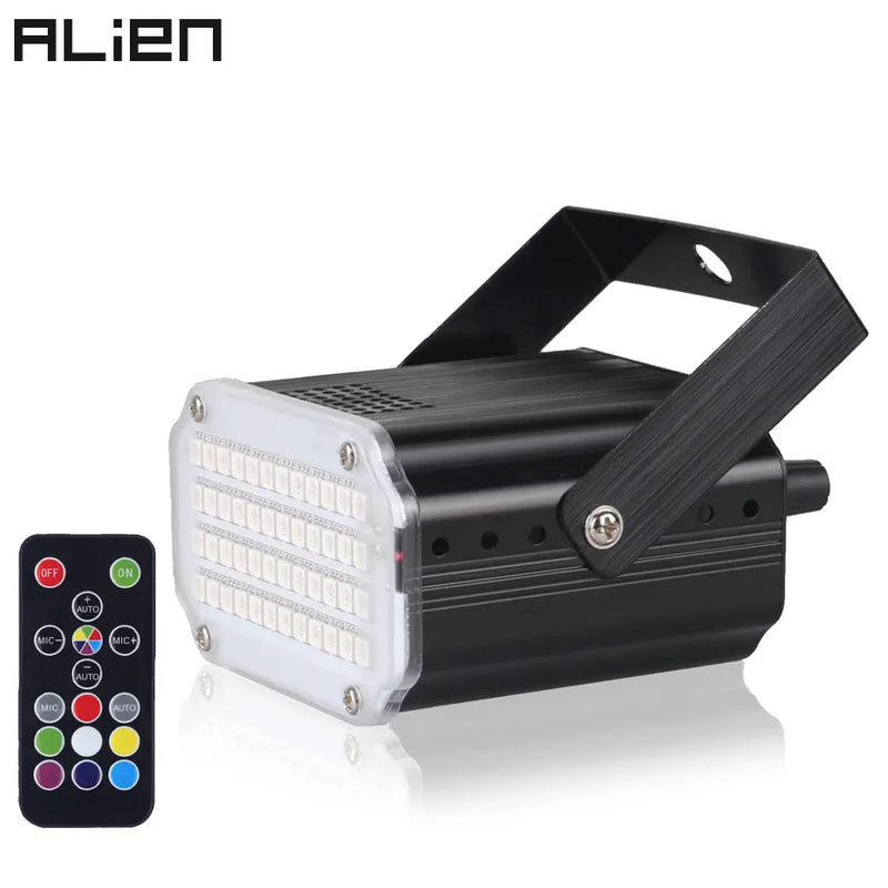 Afralia™ RGB UV LED DJ Disco Party Stage Lights With Remote Control