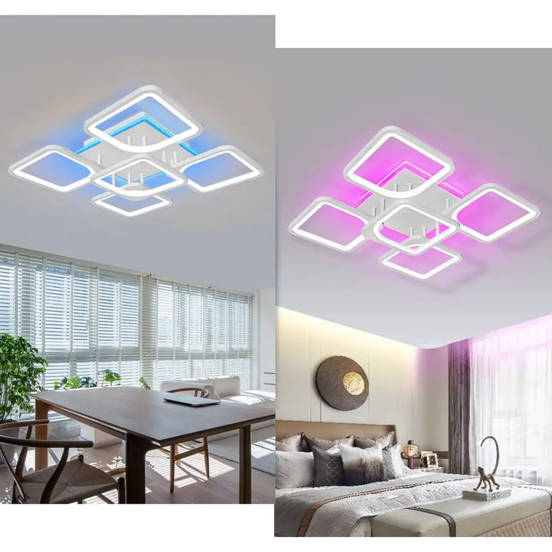 Afralia™ LED Ceiling Chandelier with Dimmable Light for Home Decor