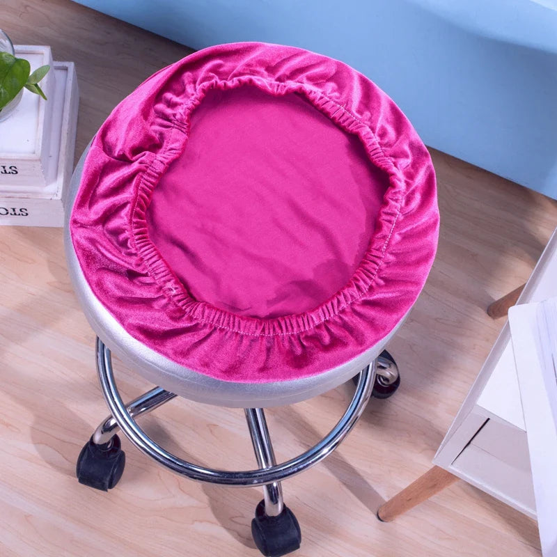 Afralia™ Fleece Stool Cover: Elastic, Removable, Stretch Seat Protector