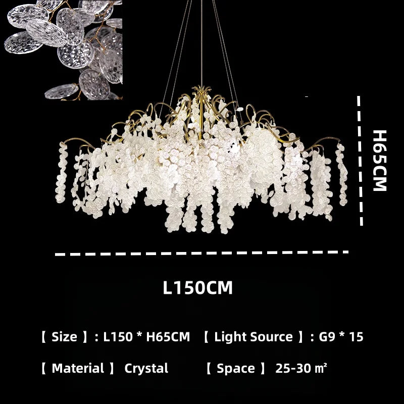 Afralia™ Crystal Branch Chandelier: Luxury Art Decor Lighting for Living Room, Bedroom, Dining Room