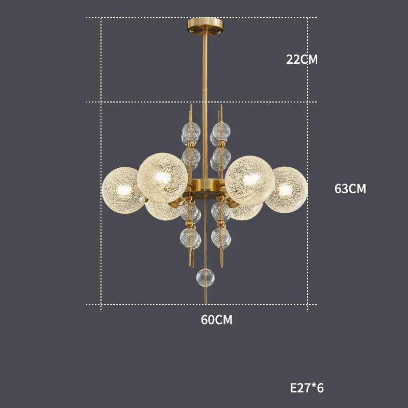 Afralia™ Gold Chrome Bubble Ceiling Chandelier: 2025 Trend Hanging Lamps for Living Room