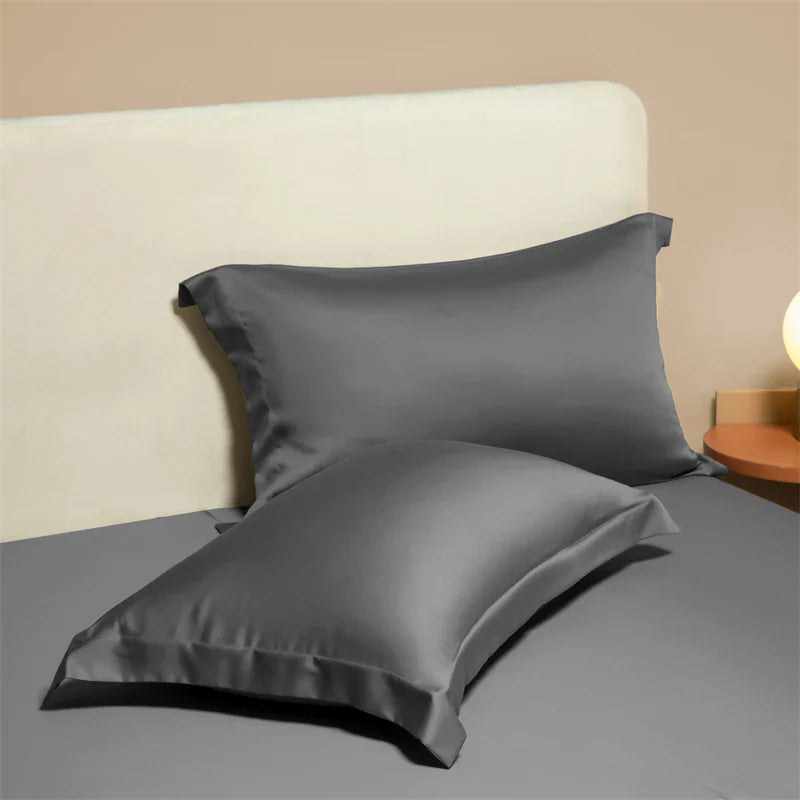 Afralia™ Egyptian Cotton Pillowcase Set - Solid Color Pillow Shams Covers