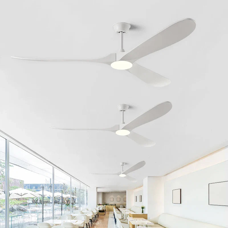 Afralia™ Wooden Ceiling Fan with LED Light and Control - Ideal for Bedroom, Living Room, Office