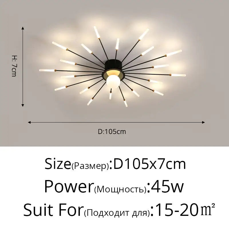 Afralia™ LED Modern Ceiling Lights for Bedroom, Hall & Living Room