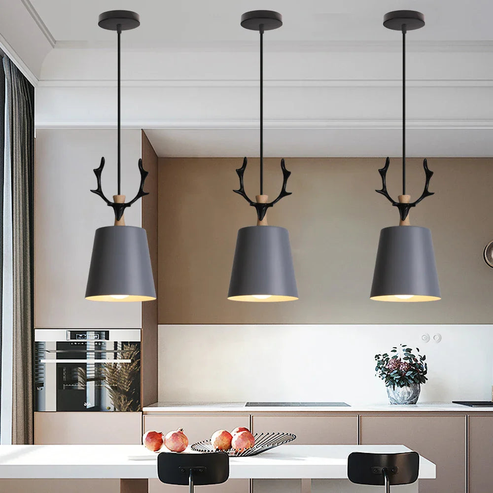 Afralia™ LED E27 Pendant Light: Modern Nordic Industrial Hanging Lamp for Home Decor