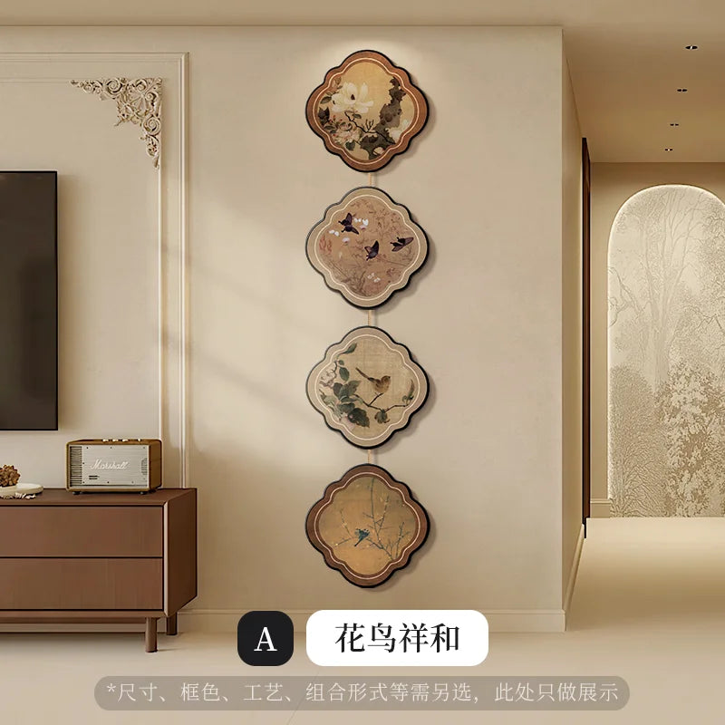 Afralia™ Chinese Painting Porch Door Hanging Mural for Advanced Corridor Decor