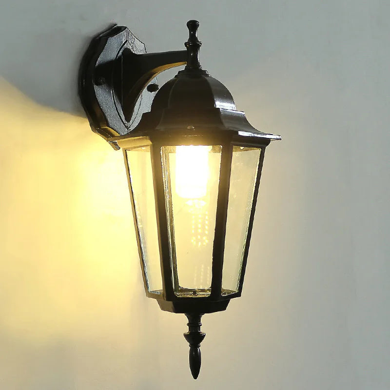 Afralia™ Retro Outdoor Wall Lamp E27 Waterproof Lighting for Courtyard and Balcony