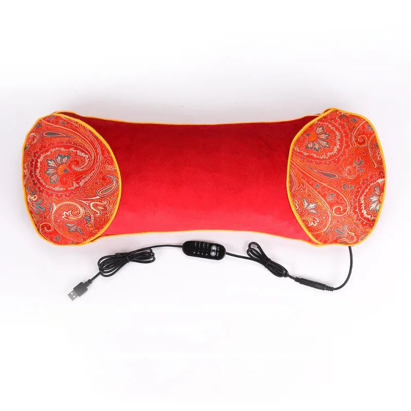 Afralia™ Velvet Wormwood Fill Pillow for Neck or Lumbar Pain Relief and Sleep Support