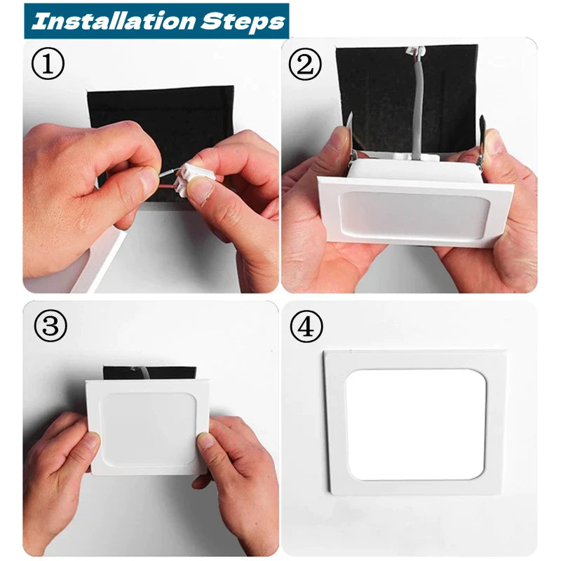 Afralia™ Square LED Downlights: Ultra-thin 9W/12W/24W Ceiling Panel Lamps for Kitchen, Living Room & Bedroom