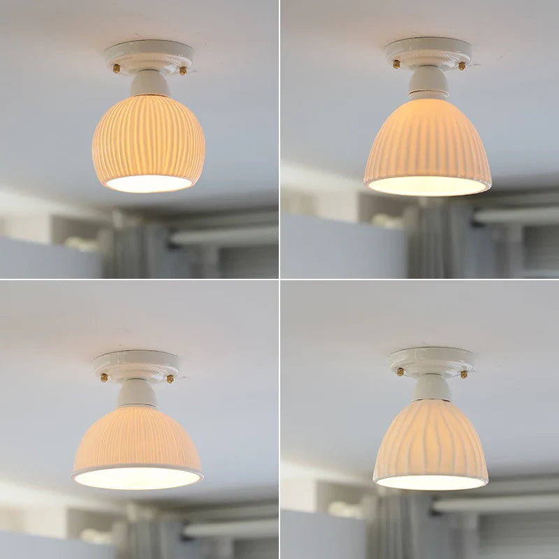 Afralia™ Ceramic LED Ceiling Light for Modern Home Decor & Lighting