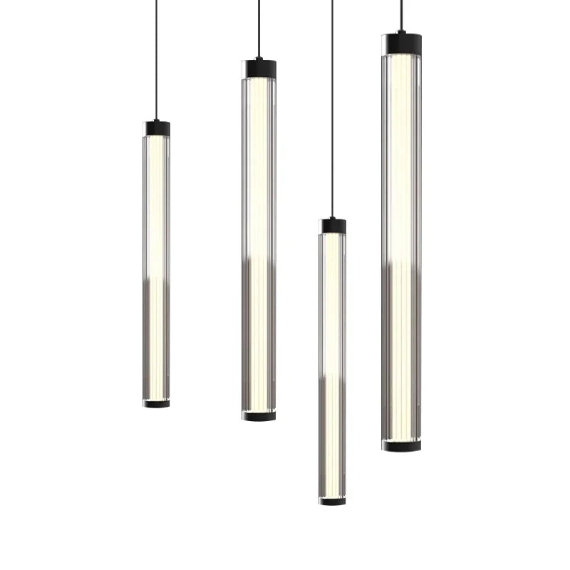 Afralia™ Glass Tube LED Ceiling Pendant Light - Minimalist Nordic Design