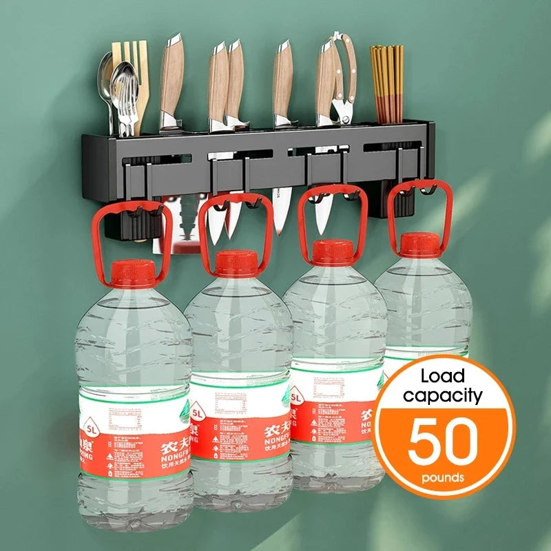 Afralia™ Kitchen Organizer: Wall-mounted Multifunction Knife and Chopsticks Storage Rack