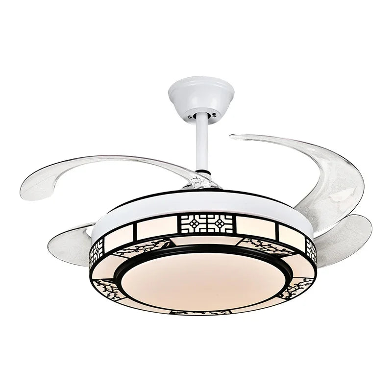 Afralia™ 42" Acrylic LED Ceiling Fan Light with Remote Control - Dimmable