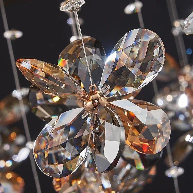 Afralia™ Crystal Branch Pendant Light Modern Ceiling Fixture for Living Room