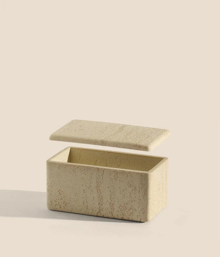 Afralia™ Marble Desktop Storage Box for Home Décor and Organization