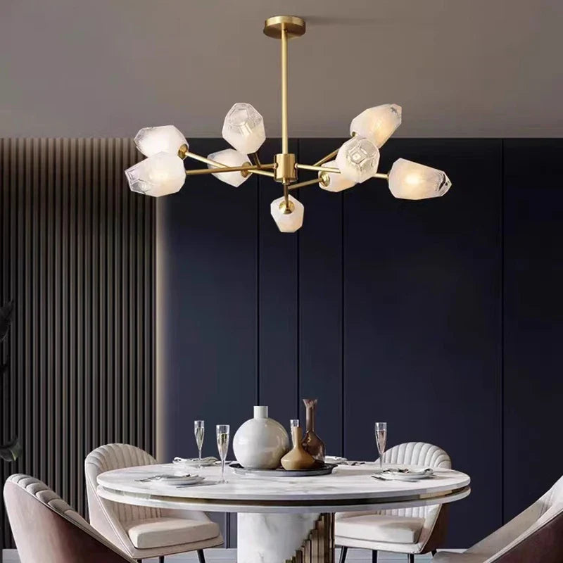 Afralia™ Modern Ceiling Chandelier for Dining Room Living Room Indoor Lighting
