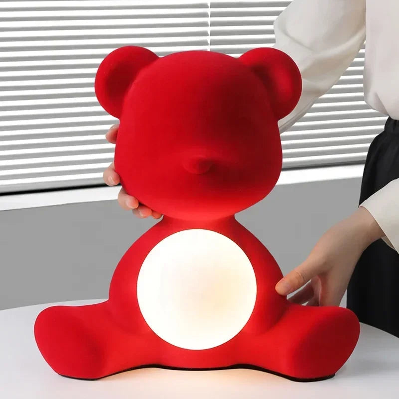 Afralia™ Teddy Bear Kids Desk Lamp