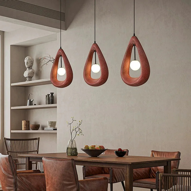 Afralia™ Nordic Wabi Sabi Pendant Lights for Stylish Dining Room and Bedroom Decor