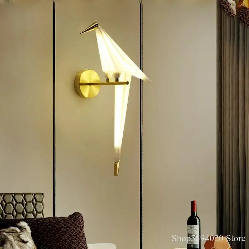 Afralia™ Little Bird LED Wall Lamp: Modern Nordic Style Bedroom Living Room Sconce