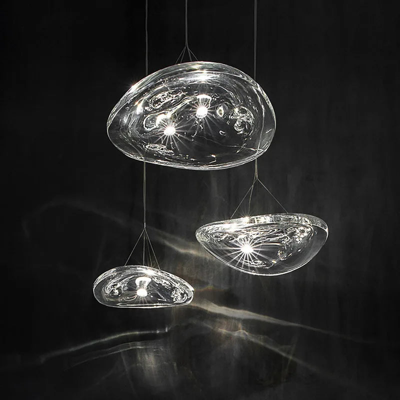 Afralia™ Manta LED Glass Pendant Lamp: Modern Nordic Design for Bedroom, Living Room, Hotel