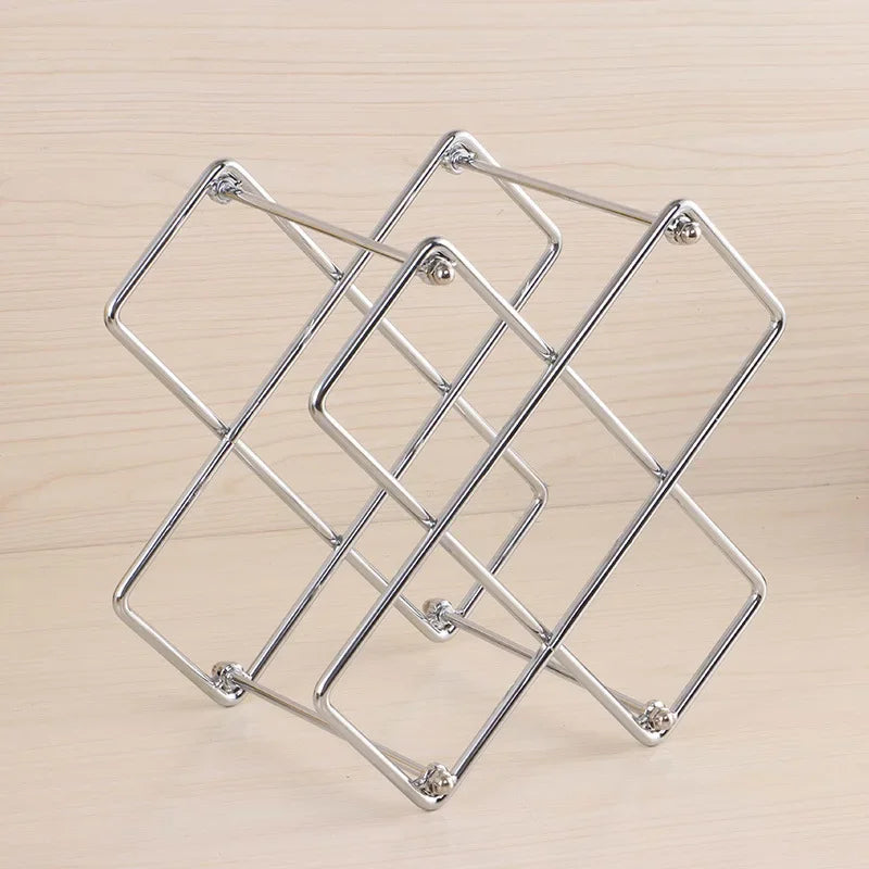 Afralia™ Wine Bottle Storage Rack Shelf Holder Display Stand Holder Support