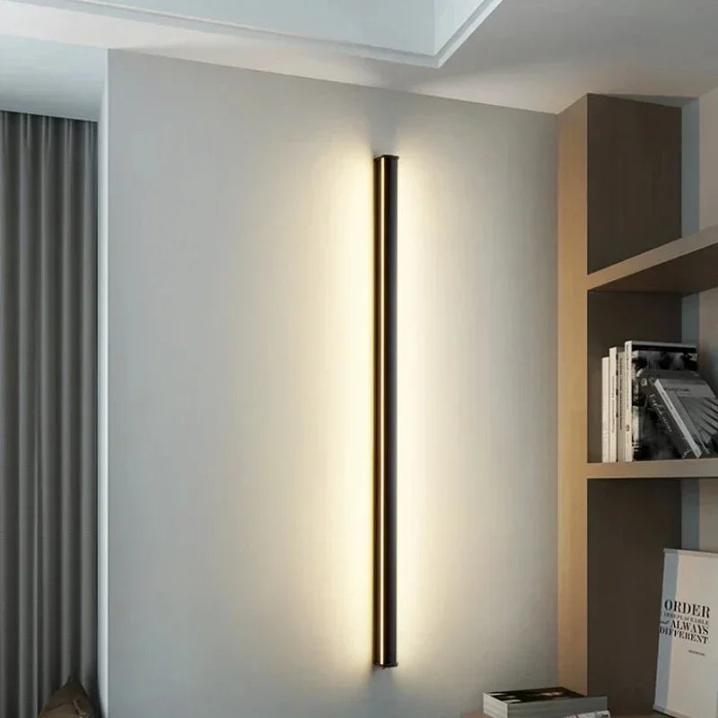 Afralia™ Modern Long Wall Lamp for Living Room Staircase Bedroom Bedside Light