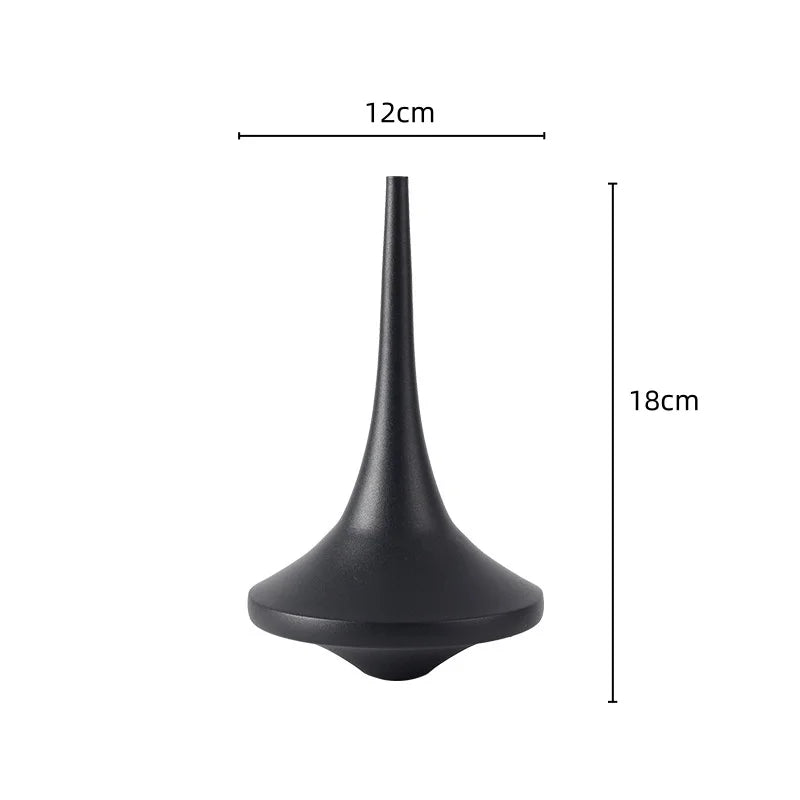 Afralia™ Metal Geometric Spinning Top Decor | Home Decoration Crafts