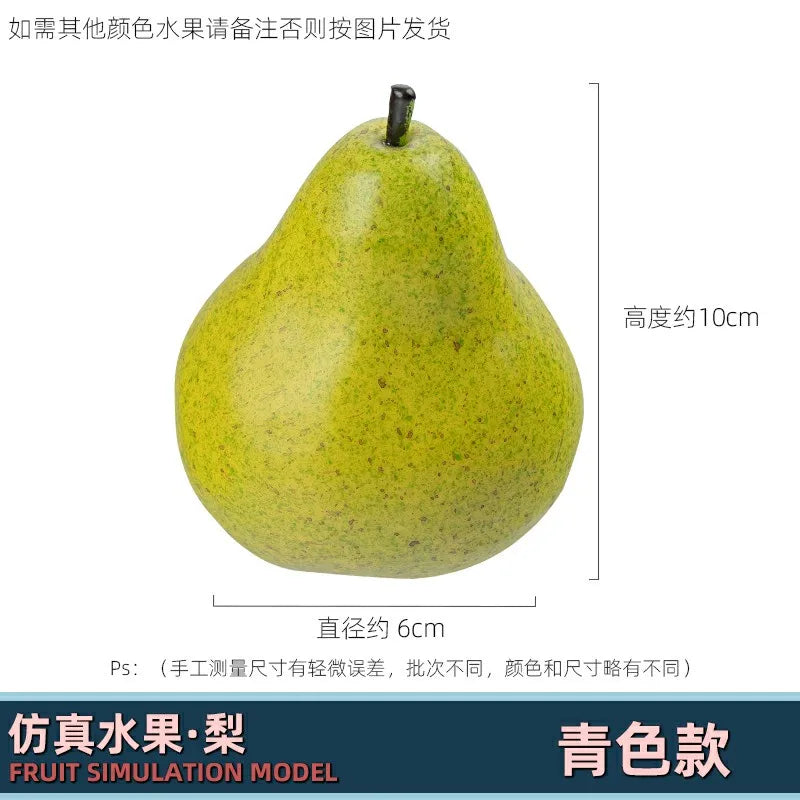 Afralia™ Pear Fruit Basket Ornament Desktop Decor Handicrafts Storage Home Decor Accessory
