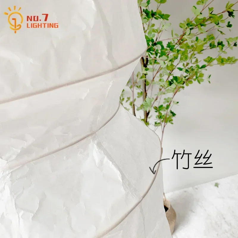 Afralia™ Noguchi Pendant Lights: Japanese Retro Rice Paper Hanging Light Fixtures for Home Decor