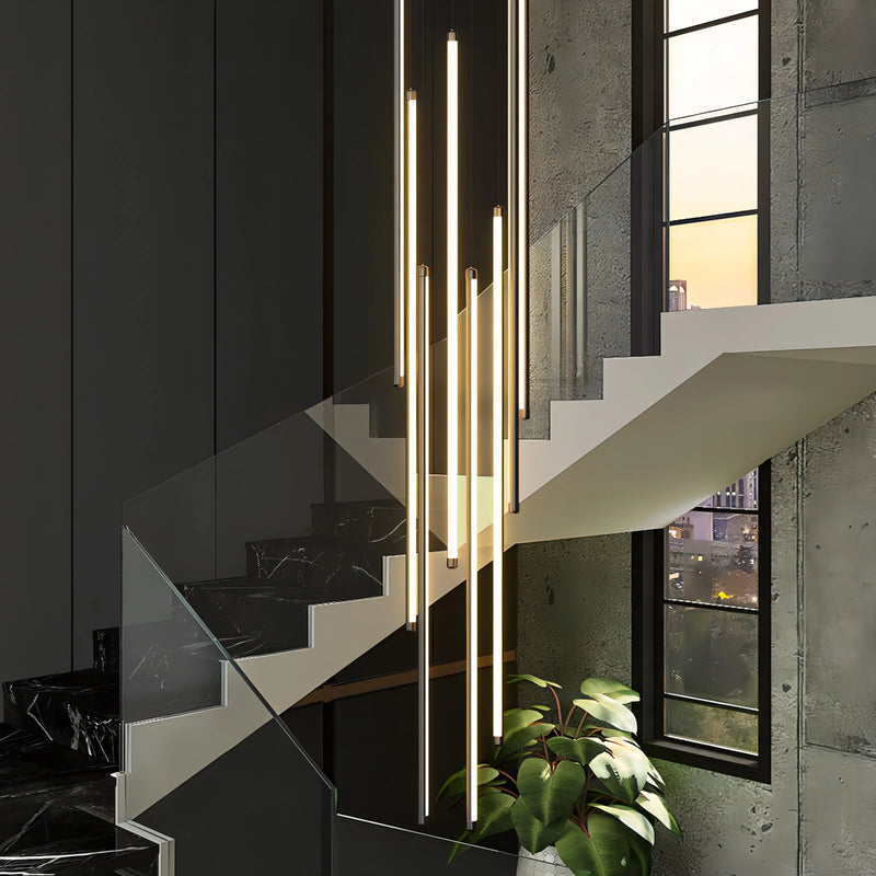 Afralia™ Nordic Black LED Dimmable Pendant Lights Modern Luxury Suspend Luminarias