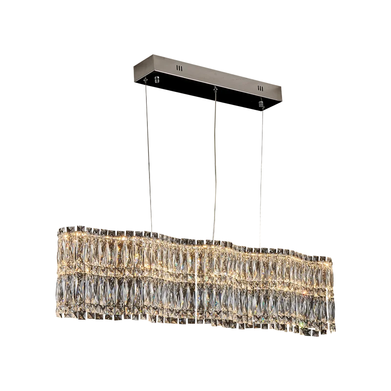 Afralia™ Crystal Luxe Chandelier for Modern Living Room, High-End Restaurant Light