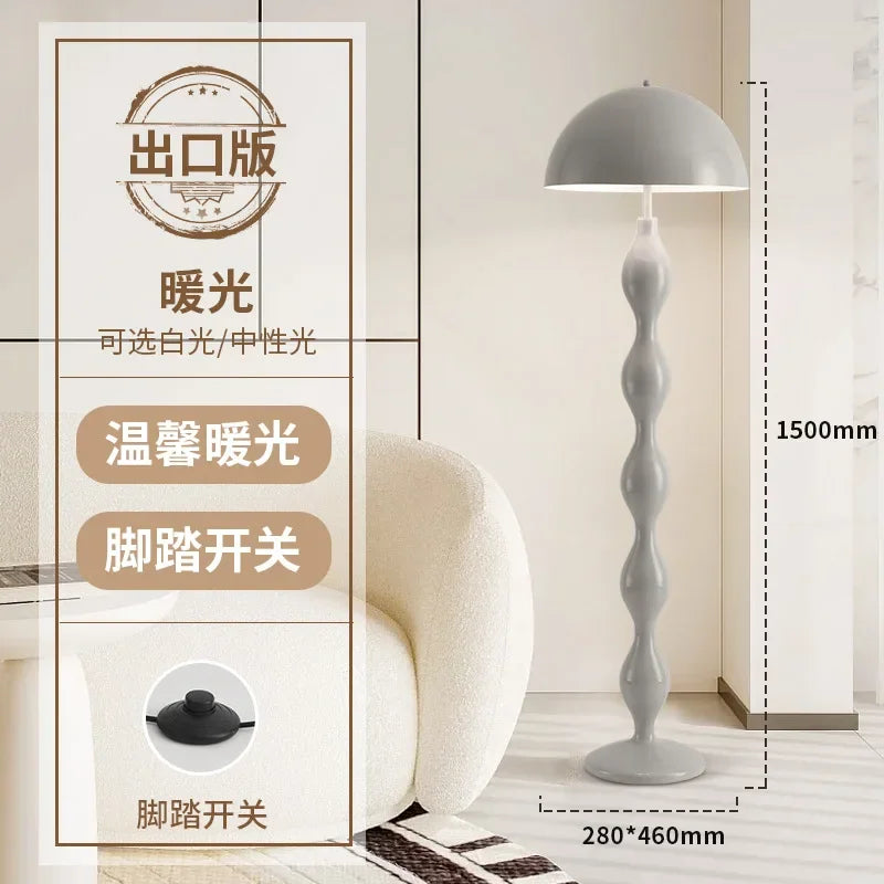 Afralia™ Medieval Mushroom Floor Lamp Iron Art LED E27 Modern Light Fixtures