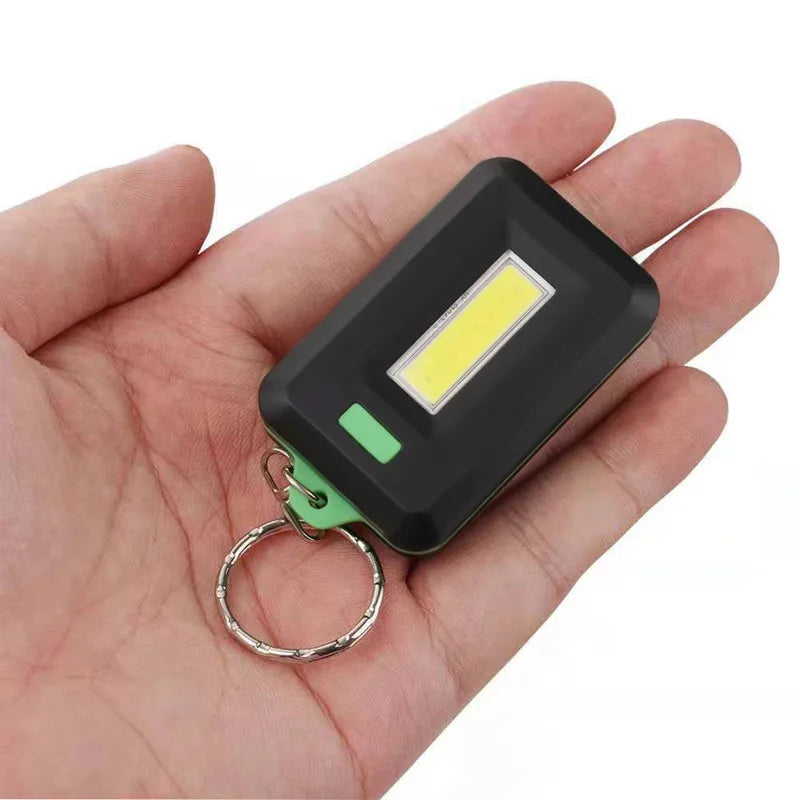 Afralia™ Mini COB Keychain Light for Camping Hiking Fishing