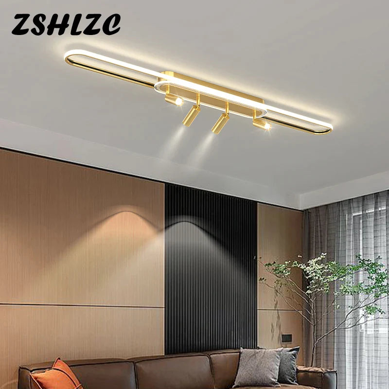 Afralia™ Modern LED Chandelier Ceiling Light for Living Dining Kitchen Bedroom Aisle