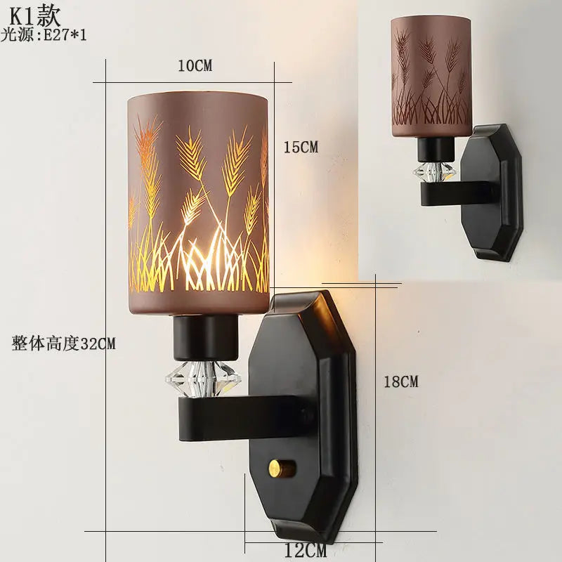 Afralia™ Nordic Luxury Hotel Wall Lamp for Living Room, Bedroom, and Corridor