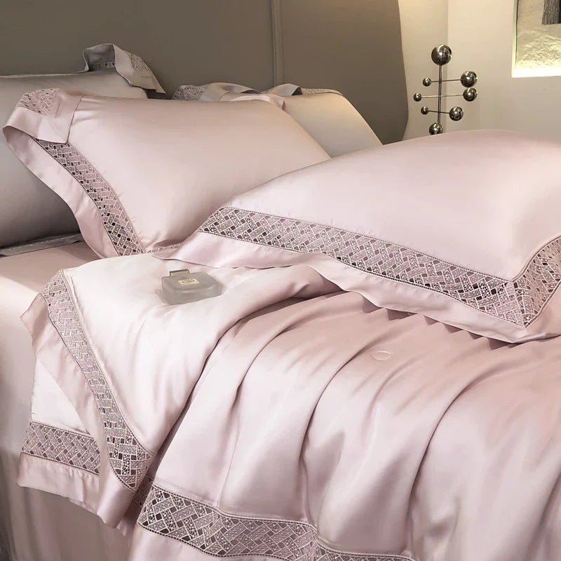Afralia™ Eucalyptus Fiber Summer Quilt Bedding Set with Wide Edge & Silky Cool Feel