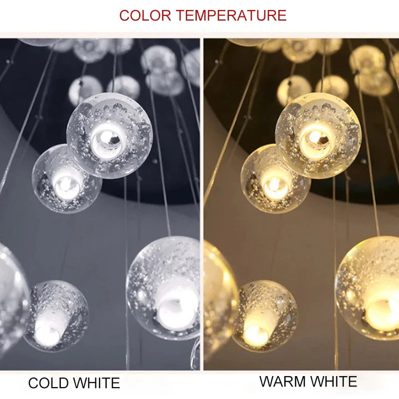 Afralia™ Crystal Ceiling Chandelier for Staircase & Hallway, Elegant Long Cable Pendant Light