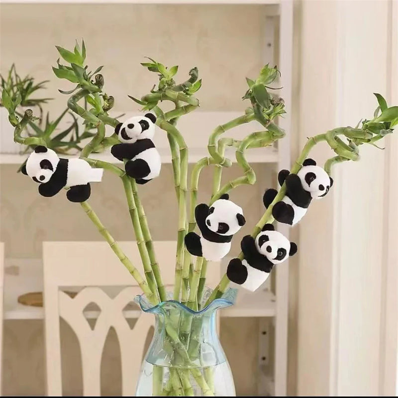 Afralia™ Cute Panda Plush Clip-On Pendant - Small Funny Bedroom Decoration